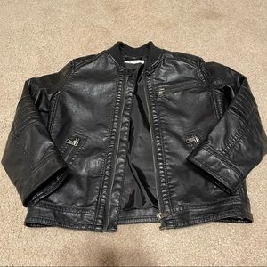 kids leather jacket.